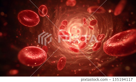 【血管內循環】捕捉紅血球的動態流動：血流、動脈和醫療技術的影像 135194117