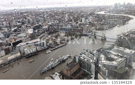 London, UK - December 30 2022: Surrounding View of The Shard 135194329
