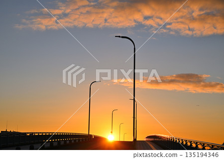 Sunrise view of Shinmaiko Sunrise view of Shinmaiko 135194346