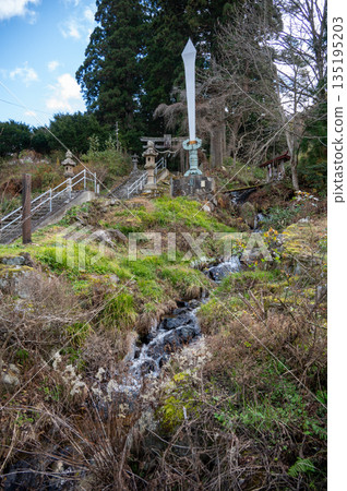 Hayachine Shrine in late autumn, Seoritsuhime Shrine, large sword, Goma-no-Tsurugi 135195203