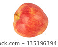 Fruit apple red with yellow color isolate on white background. 135196394