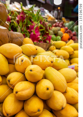 Fruits at a Vietnamese night market 135196799