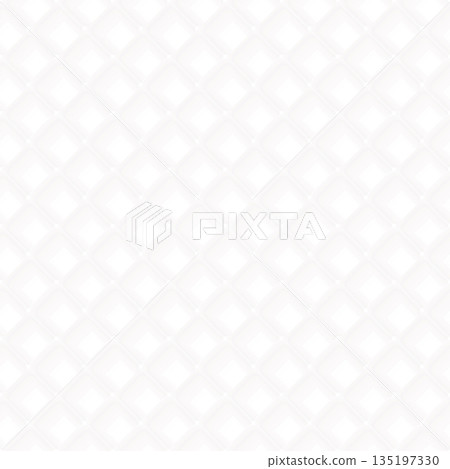 Wafer 3D seamless pattern white colors illustration. Ice cream cone texture on white square background. Waffle graphic pattern. 135197330