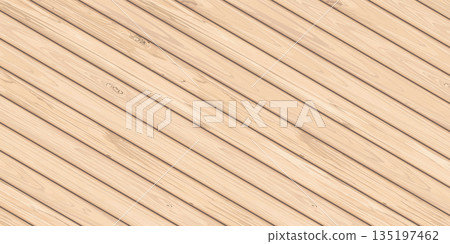 Cut timber panels oblique pattern graphic background vector illustration. Wooden whitewashed texture slanting pattern. 135197462