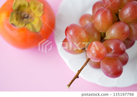 番茄的橙色和胭脂紅的寶石般的紅色（配上可愛、精緻的粉紅色背景）——非常適合享受四季之美。 135197798