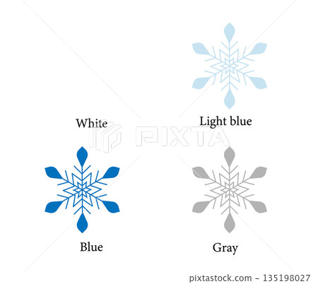 冬季插畫素材:雪花套裝第23套 冬季插畫素材:雪花套裝第23套 135198027