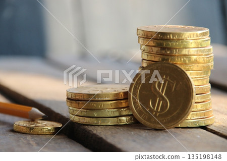 Money makes money investment concept. 135198148