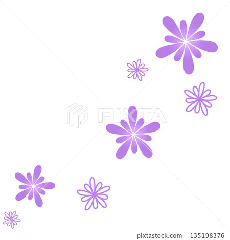 Light purple unique flower background material 135198376