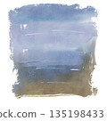 Soft Blue Gray Watercolor Abstract Wash 135198433
