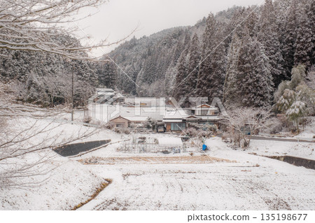 Winter countryside landscape Winter countryside landscape 135198677