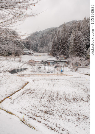 冬季農村景觀 135198683