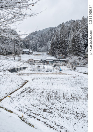 冬季農村景觀 135198684