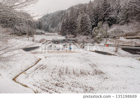 Winter countryside landscape 135198689