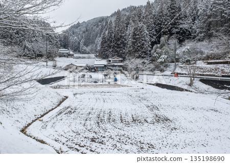 Winter countryside landscape 135198690