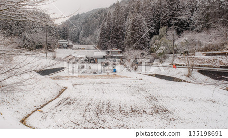 Winter countryside landscape 135198691