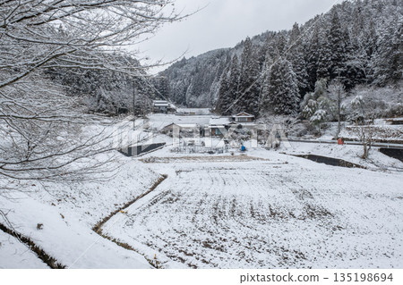 冬季農村景觀 135198694