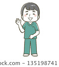 Acupuncture clinic illustration male 135198741