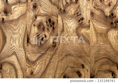 Surface pattern of a furniture panel made from expensive decorative wood Surface pattern of a furniture panel made from expensive decorative wood 135199741