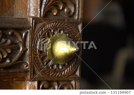 Antiques in the home rural village India 135199907