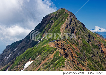 從Yatsugatake山脈/ Yokodake山脊線Akadake湧出的雲彩雲 135200225