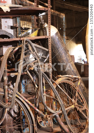 Antiques in Interior of old factory 135200440