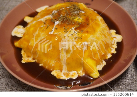 food, omelette rice, omelet rice 135200614