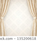 Elegant lace curtain background 135200618