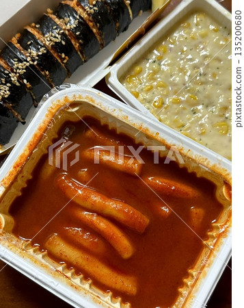 Bunsik, a popular Korean street food, includes various dishes like tteokbokki, odeng, and gimbap. It's a tasty, comforting snack loved by many, perfect for casual gatherings or quick bites. Bunsik, a popular Korean street food, includes various dishes like tteokbokki, odeng, and gimbap. It's a tasty, comforting snack loved by many, perfect for casual gatherings or quick bites. 135200680