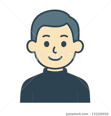 Friendly person icon 02 135200930