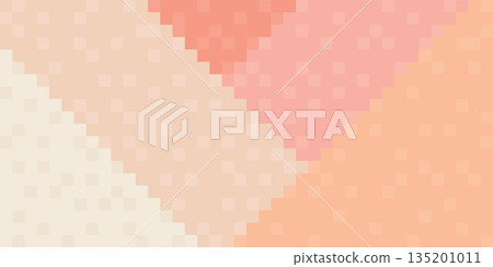 Abstract monochromatic of peach tones, pink and beige checked pattern background vector illustration. Abstract monochromatic of peach tones, pink and beige checked pattern background vector illustration. 135201011
