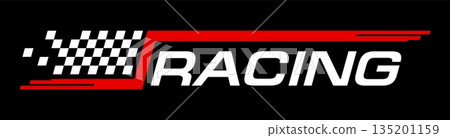 Race car, drag motorsport sticker or patch. Speed drive championship decal sticker, car race rally vector tag. Racing motorsport emblem label with checkered pattern, red line and typography Race car, drag motorsport sticker or patch. Speed drive championship decal sticker, car race rally vector tag. Racing motorsport emblem label with checkered pattern, red line and typography 135201159