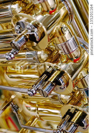 Generic valved brass musical instrument 135201164