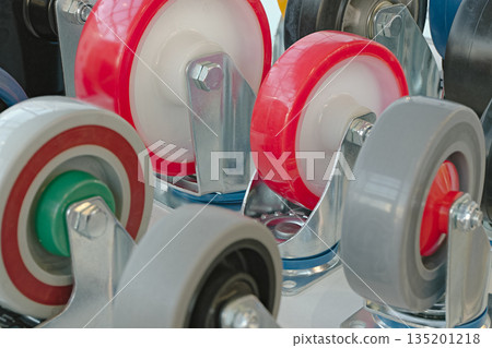 Assorted spare wheels for cargo trolleys or shopping carts 135201218