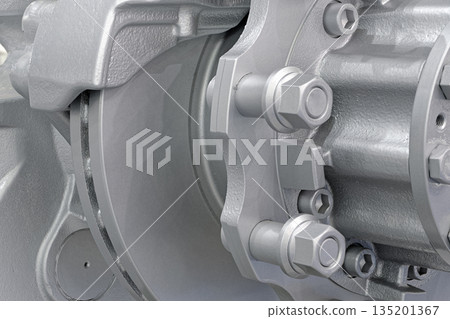 Car wheel hub and disc brake 135201367