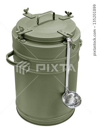 Large khaki army thermos for carrying hot food Large khaki army thermos for carrying hot food 135201899