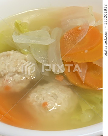 Chicken dumpling soup Chicken dumpling soup 135201918