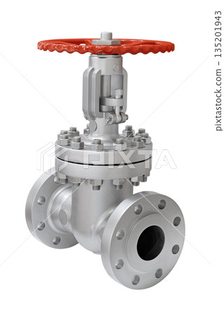 Large steel industrial shut-off valve 135201943