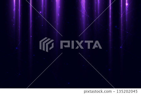 Abstrct beam purple vertical with light effect on dark background. Abstrct beam purple vertical with light effect on dark background. 135202045
