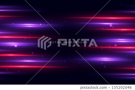 Abstrct beam purple and red horizontal with light effect on dark background. Abstrct beam purple and red horizontal with light effect on dark background. 135202046