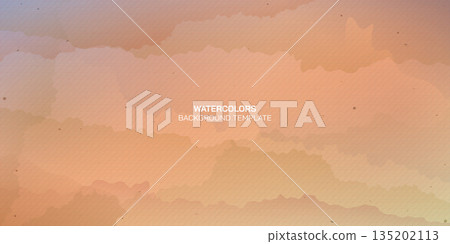 Wood free uncoated paper rough texture pattern peach tone background with watercolor stained vector illustration. Blank used bond paper peach background. Wood free uncoated paper rough texture pattern peach tone background with watercolor stained vector illustration. Blank used bond paper peach background. 135202113