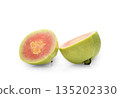 Fresh red guava isolated on white background. 135202330