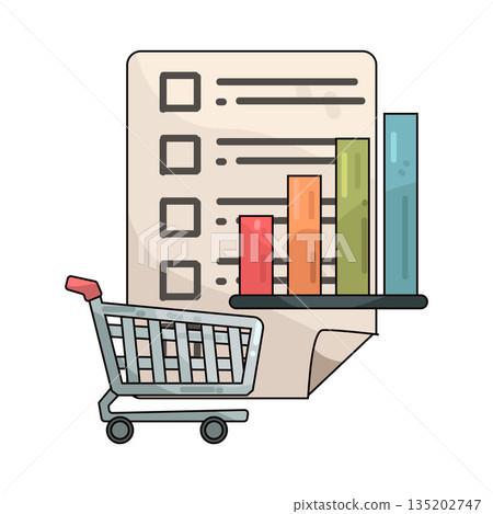 illustration of Market Survey illustration of Market Survey 135202747