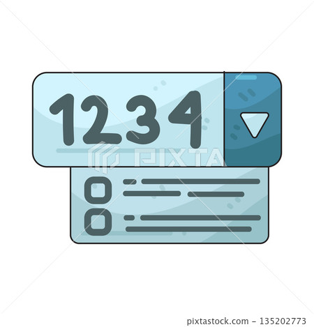 illustration of Number Field illustration of Number Field 135202773