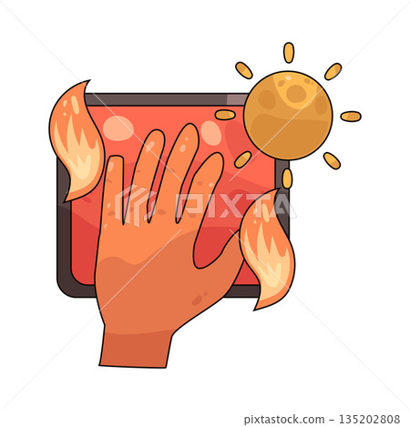 illustration of Hot Surface illustration of Hot Surface 135202808