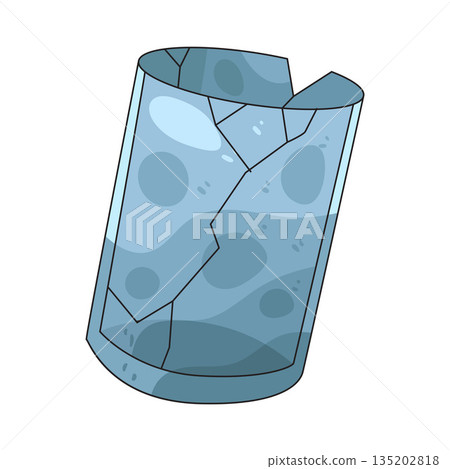 illustration of broken glass 135202818