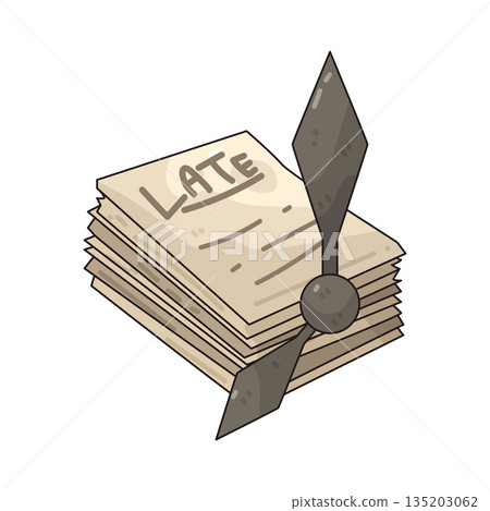 illustration of late illustration of late 135203062