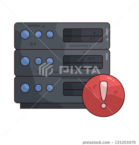illustration of Server Alert 135203070