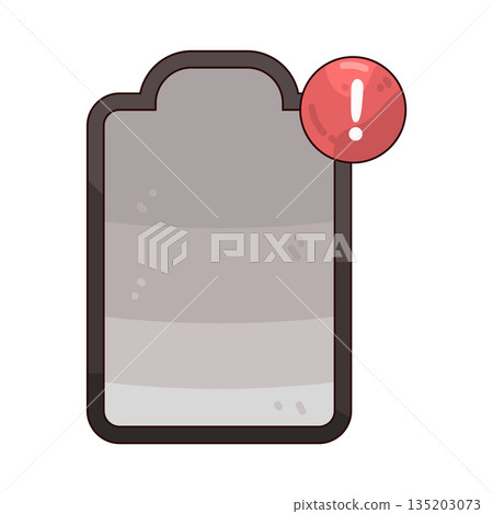 illustration of Battery Alert 135203073