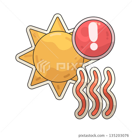 illustration of Heat Alert 135203076