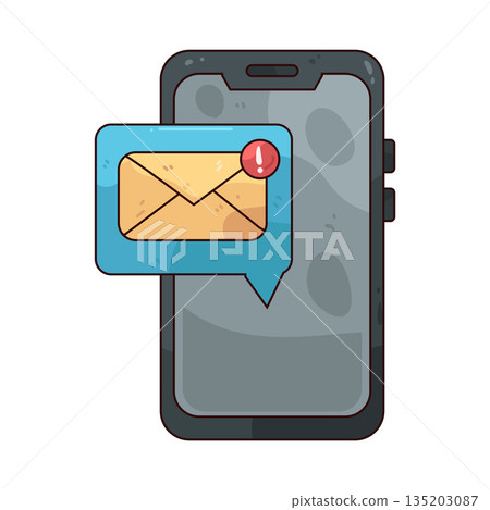 illustration of Push Notification 135203087